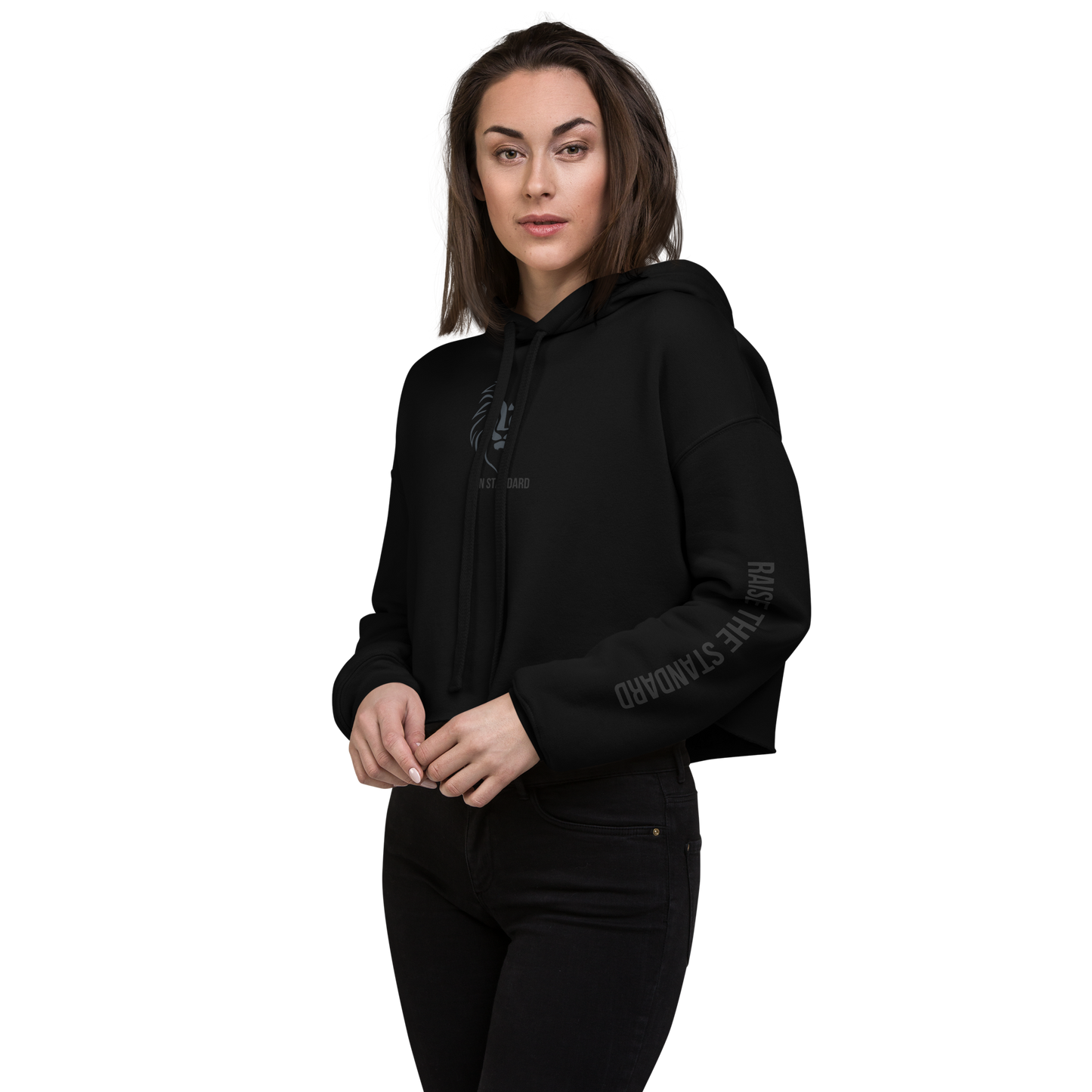 "Raise The Standard" Women's Crop Hoodie